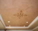 Family Room Ceiling Faux plus Italian Scrolling